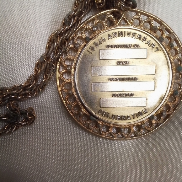VINTAGE UNITED SUPREME COUNCILSOUTHERN JURISDICTION 100th ANNIVERSARY MEDALLION - Picture 2 of 3